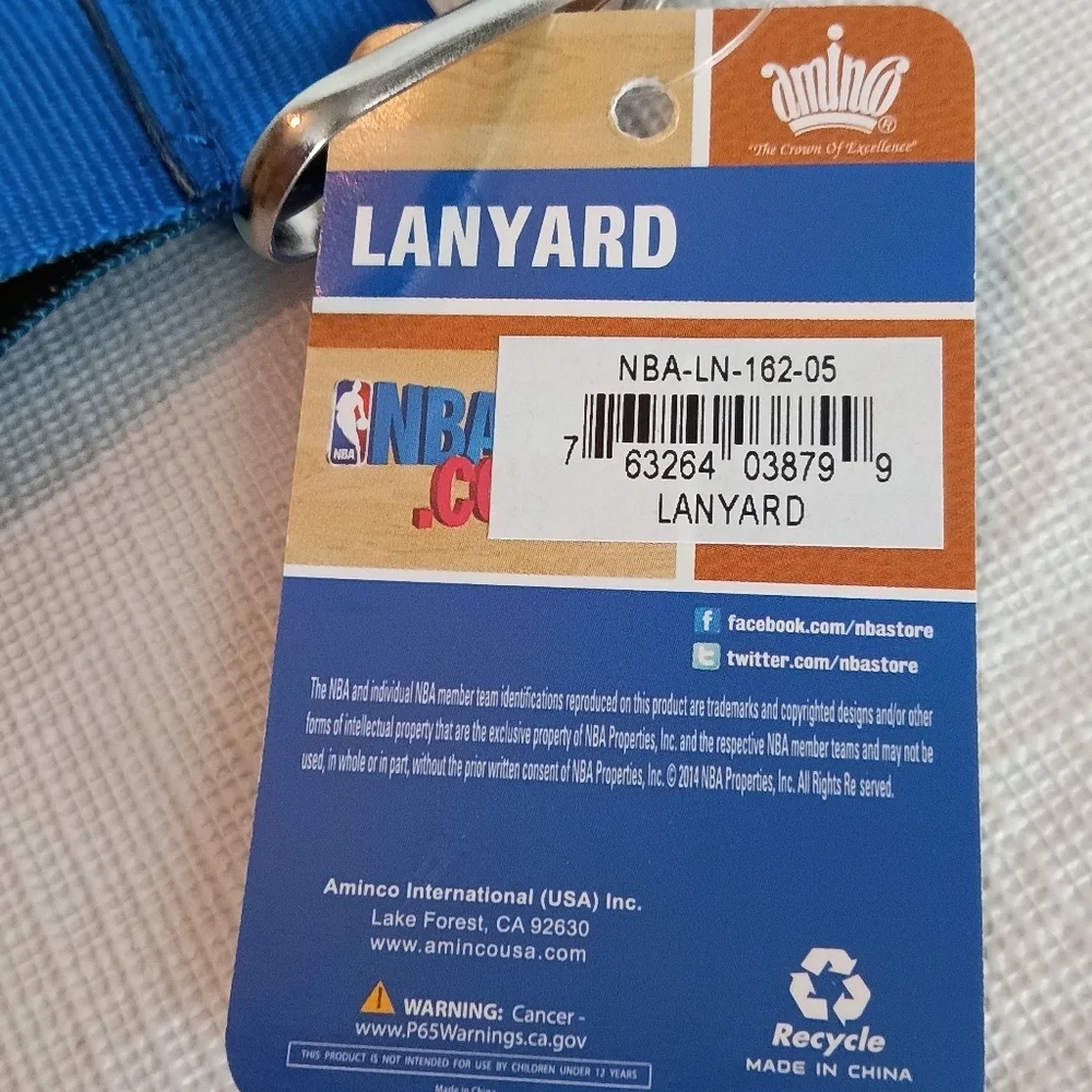 Aminco NBA Orlando Magic Blue Breakaway Lanyard Keychain Safety Design NWT